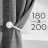 Штора для ванной LEN 180х200 см серая фото 1