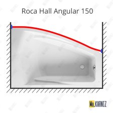 Карниз для ванны Roca Hall Angular Передний борт 150 Усиленный 25 мм MrKARNIZ