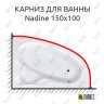 Карниз для ванны Koller Pool Nadine 150х100 (Усиленный 25 мм) MrKARNIZ фото 1