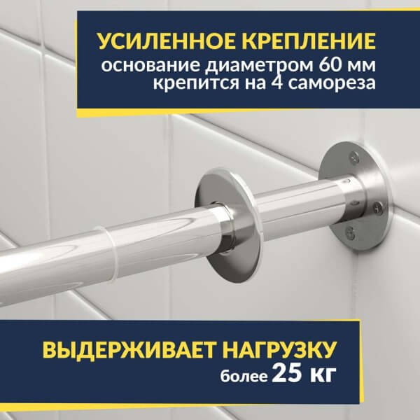 Карниз для ванны Sensea Глоу 160 Усиленный 25 мм MrKARNIZ в Москве! Цена 3 650 руб.