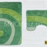 Комплект ковриков для ванной и туалета Орбита зеленый фото 2