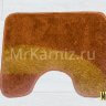 Комплект ковриков для ванной и туалета Орбита коричневый фото 4