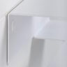 Держатель для туалетной бумаги и освежителя с полочкой настенный металлический Белый 19x8x6 фото 5