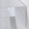 Держатель для туалетной бумаги и освежителя с полочкой настенный металлический Белый 19x8x6 фото 5