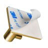 Настенные крючки для ванной и кухни для полотенец Г-образные квадрат золото 3 шт фото 4