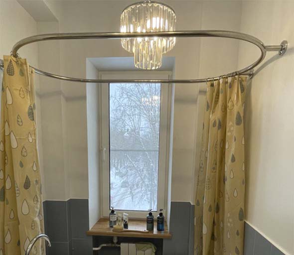 Овальные карнизы для ванной в Москве купить от производителя. Цены ...
